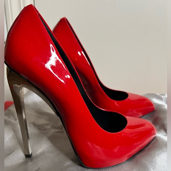 Giuseppe Zanotti Shoes Candy Apple Red High Heels To Die For Worn